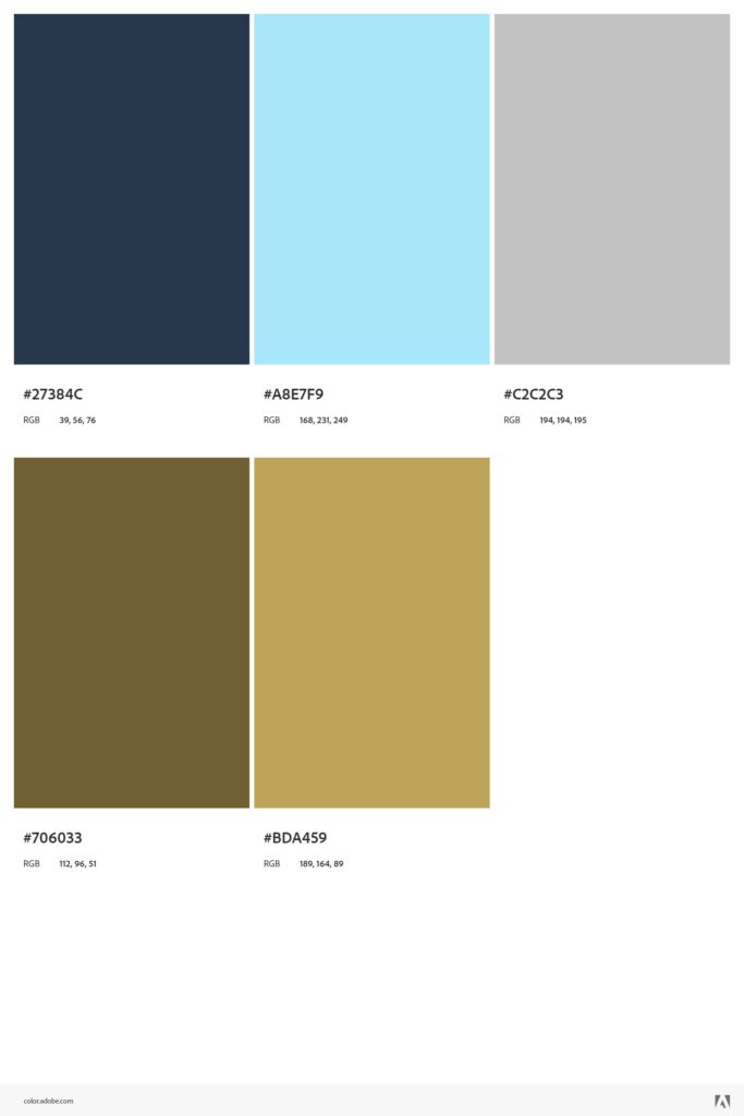 Image de Recherche de couleur pour le site et le logo version 1 via l'outil Adobe