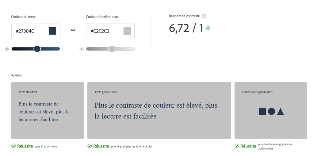 image de Recherche de couleur pour le site fond gris plus foncé et bleu