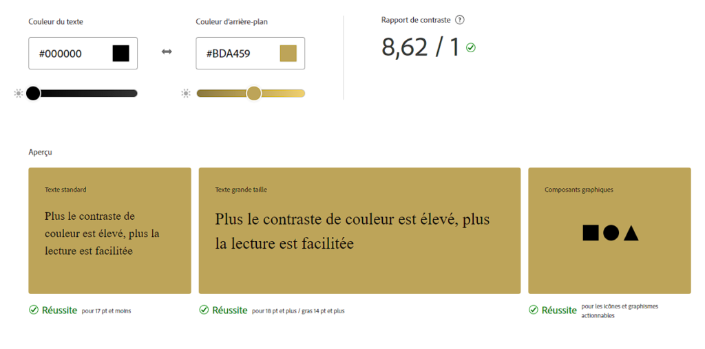 image de Recherche de couleur pour le site fond doré et noir