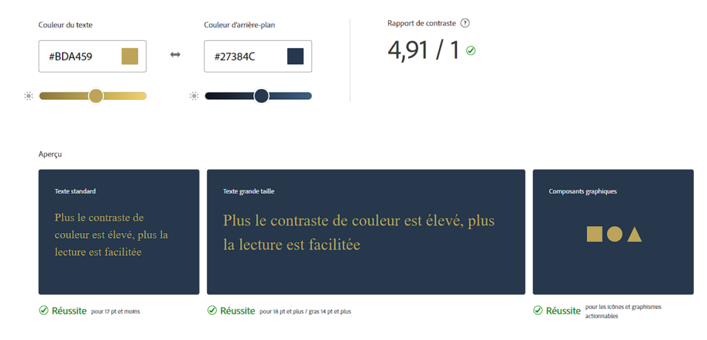 image de Recherche de couleur pour le site fond bleu et doré