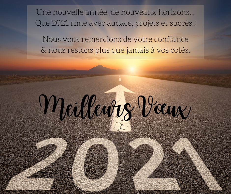 Carte de vœux VEFA Immobilier sur Facebook pour le nouvel an 2021