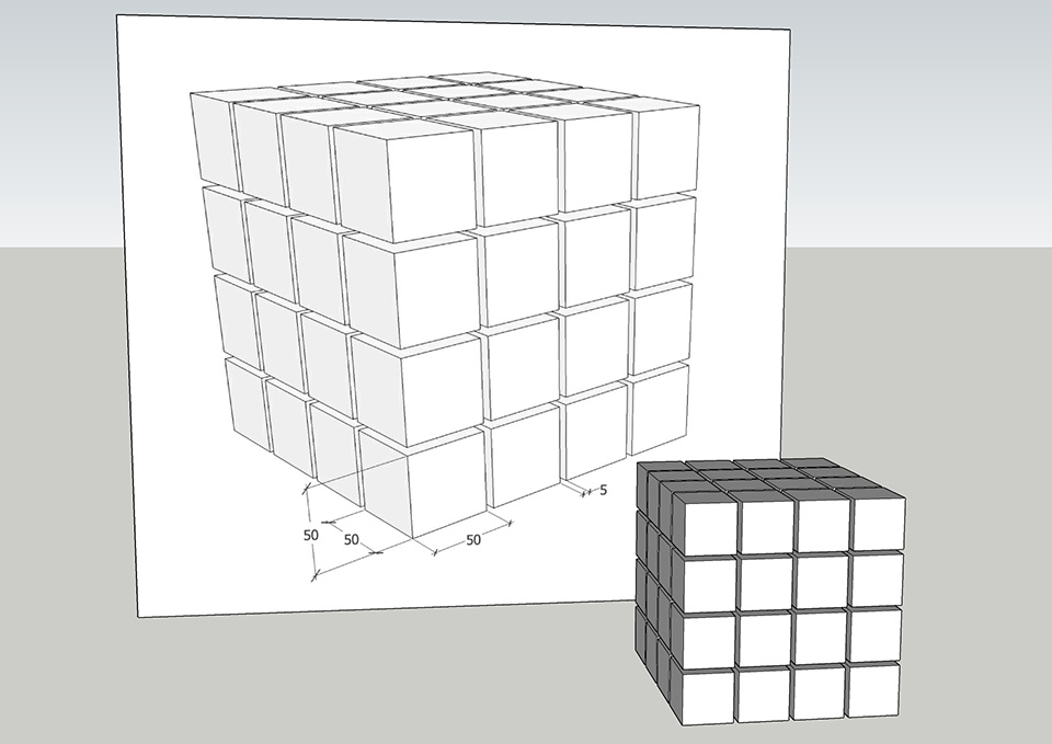 modélisation d'un rubix cube