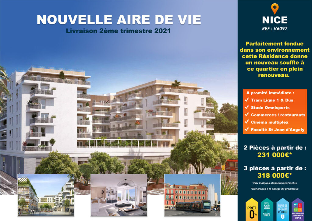Affiche programme neuf à Nice
