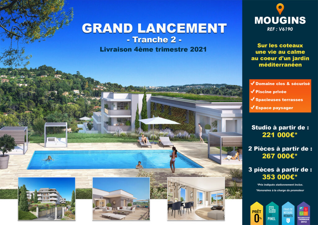 Affiche programme neuf à Mougins